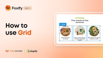 How to Build a Shopify Layout Using Grid | Foxify Page Builder Tutorial