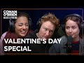 Conan helps his staffer sam find a date  conan obrien needs a friend