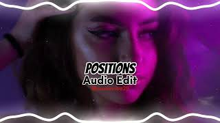 Positions-Ariana Grande [audio edit] #positions #arianagrande #audioedit
