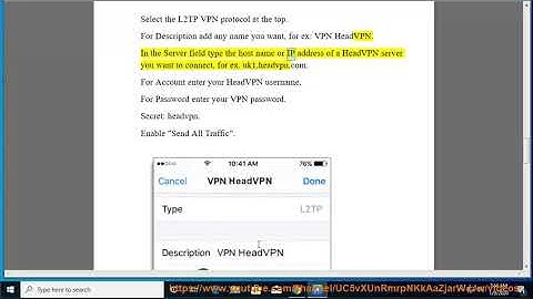 Set up HeadVPN L2TP/IPsec on iPhone/iPod