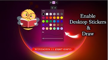 How to Enable the New Desktop Stickers and Draw in Windows 11 25267