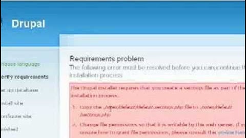 Drupal installation on local host using WAMP server PART1