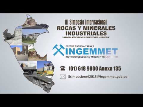 III Simposio de Rocas y Minerales Industriales