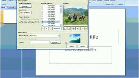 Creating a Photo Album in PowerPoint 2007