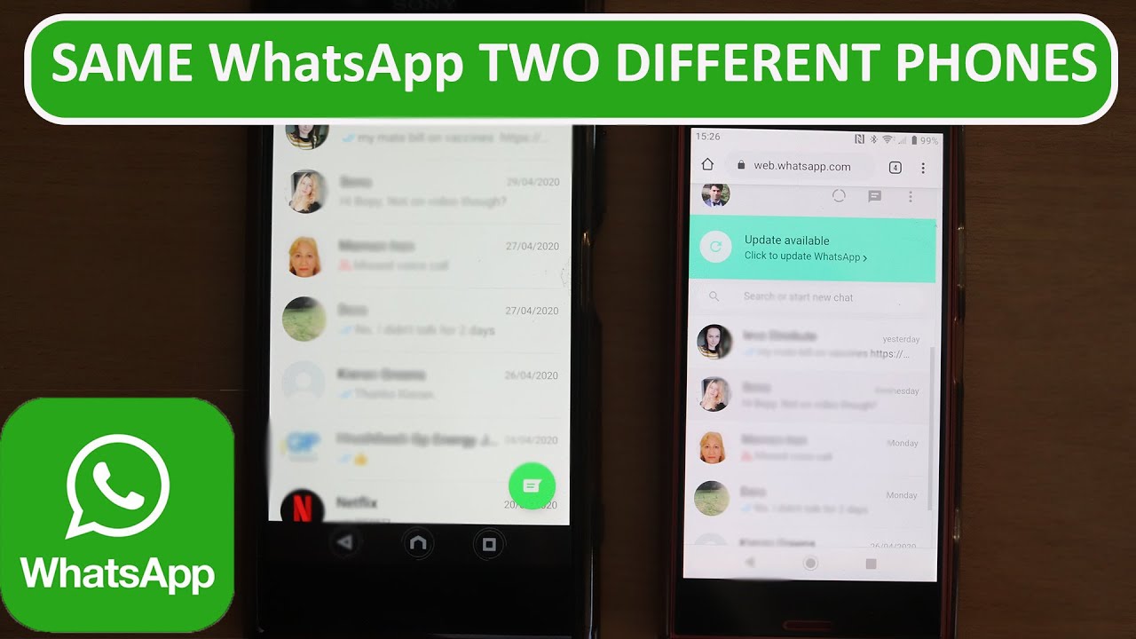 To Use Same Whatsapp Account On Two Different Phones Youtube