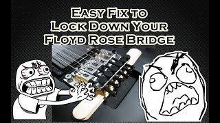 Block Your Floyd Rose Bridge | The Easiest Solution You'll Ever Find | TUGGtv
