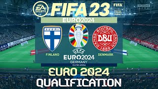 FIFA 23 Finland vs Denmark | Euro 2024 Qualifying | PS4 Full Match