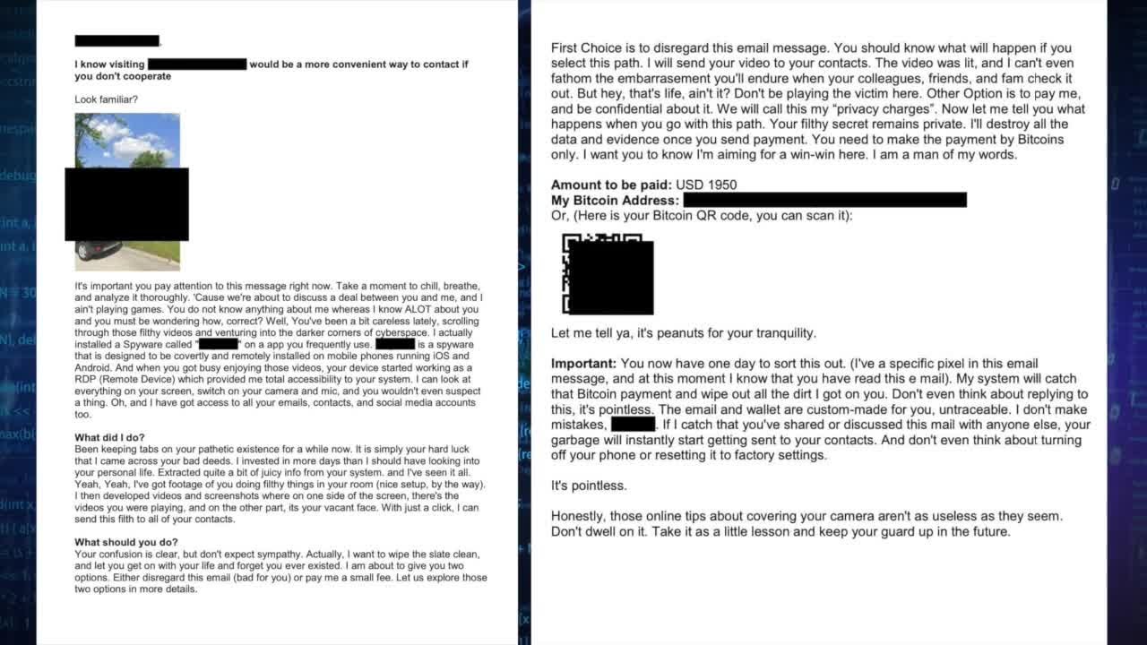 Brownstown police warn of new scam involving threatening emails & pictures  of your house