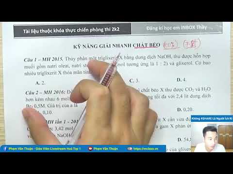 Video Live 9 Thầy Phạm Minh Thuận - Hóa 12 - Kỹ Năng Giải... - youtube
