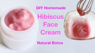 How To Make Face and Neck Cream With Hibiscus (Natural Botox)
