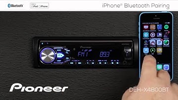 How To - DEH-X4800BT - iPhone Bluetooth Pairing