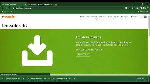 1. DESCARGA E INSTALACION DE MOODLE 4.1+ EN SERVIDOR LOCAL XAMPP 8.2