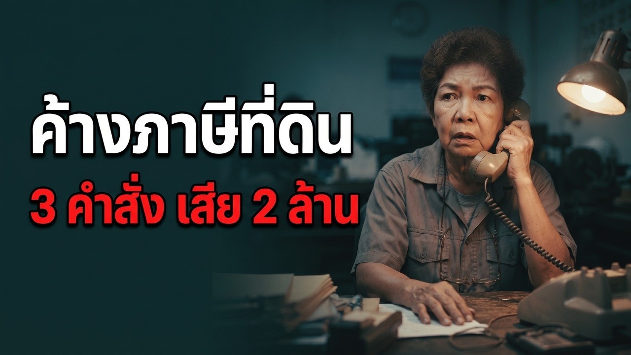 "เทศบาล" โทรมาบอกยังไม่จ่ายภาษีที่ดิน... 3 คำสั่งที่ทำให้เสีย 2 ล้าน | อธิบายกลไก