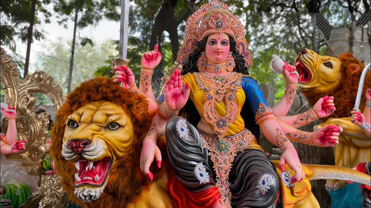 Durga Mata Aagman 2021 Hyderabad | Durga idol Transporting from Dhoolpet for Durga Puja 2021