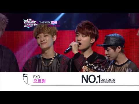 엠카운트다운 - M COUNTDOWN No.1 of the Week - EXO 'Growl' (2013.09.05.)