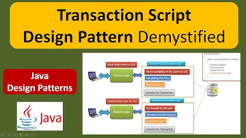 Transaction Script Design Pattern Demystified