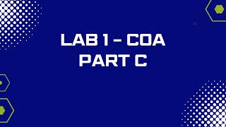 LAB 1 COA SECTION 4 GROUP 3B