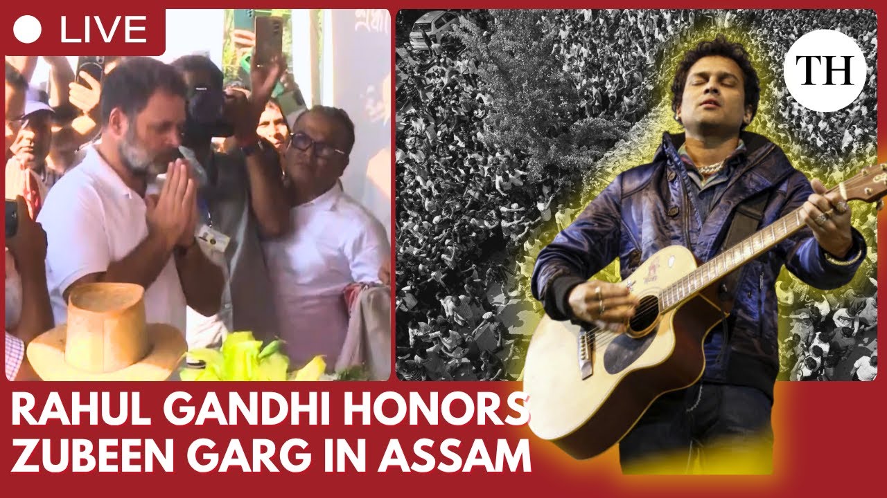 Rahul Gandhi pays tribute to singer Zubeen Garg at his Samadhi in Assam’s Kamrup