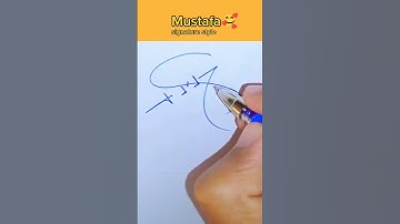 Mustafa name signature style || M signature style #mustafa #signature #calligraphy #logo #short
