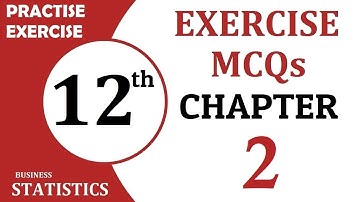 Exercise MCQs,Chapter 2, Presentation Of Data, Class 12 Business Stat, 12th I.Com ,practice exercise