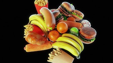 Houdini Simulation - Vellum Floppy Food 4K