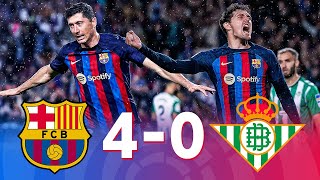 Barcelona vs Real Betis [4-0], La Liga 2023 - MATCH REVIEW