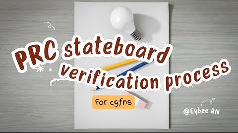 PRC STATEBOARD VERIFICATION PROCESS FOR CGFNS | EASY STEPS#cgfns #stateboardverificationprc