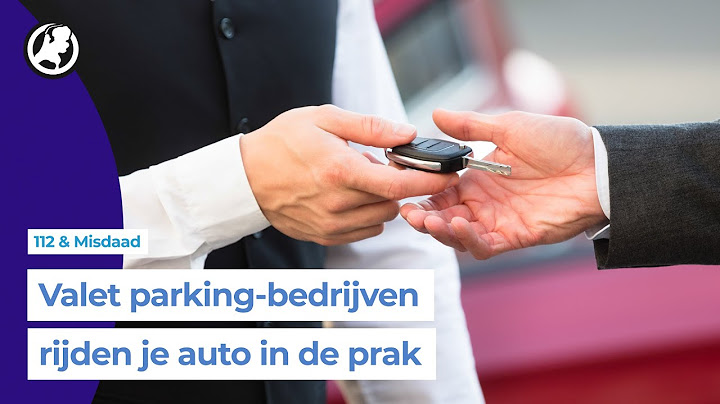 Valet parking-bedrijven rijden auto's kapot