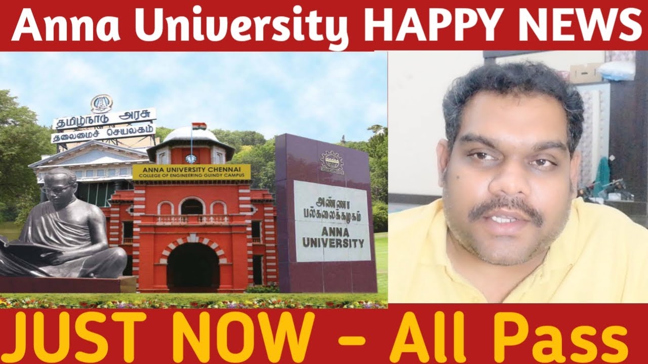 Anna University Latest News | All Pass | WH1, WHG10, WH6, WH13 | RA Next Result | Vetube