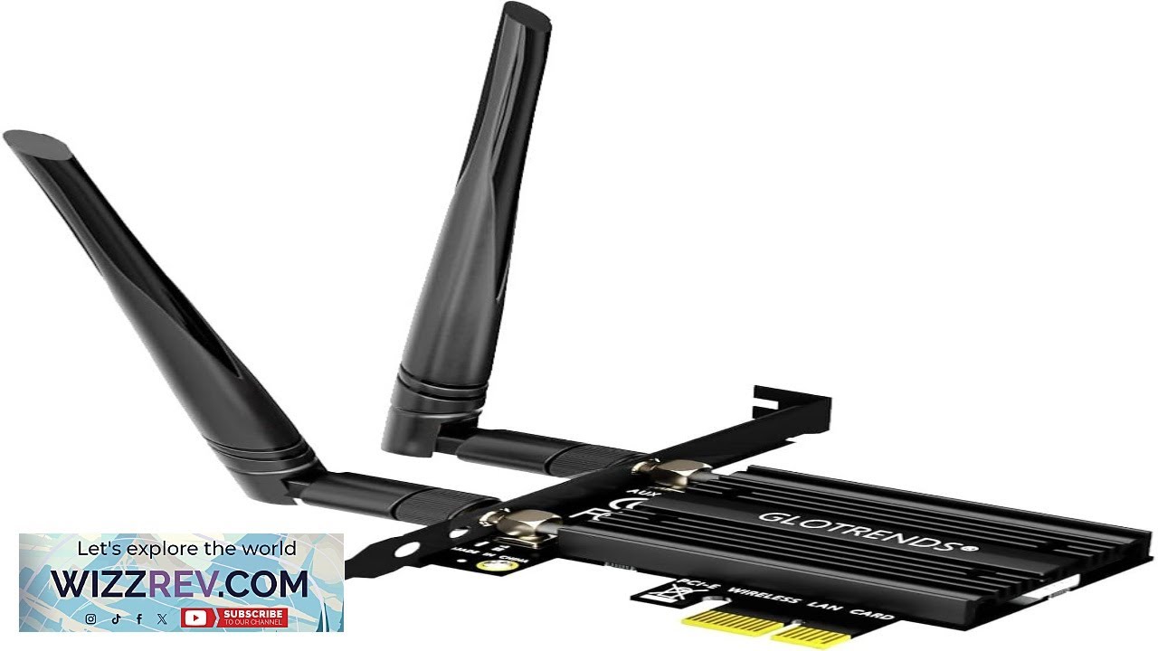 GLOTRENDS BE6500 WiFi 7 PCIe WiFi Card for Desktop AMD Intel Desktop PC