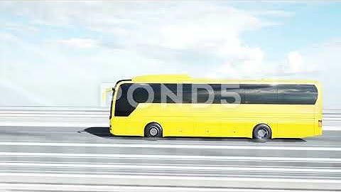 3D Model Of Bus On Bridge. Very Fast Driving. (Latéralement).mp4