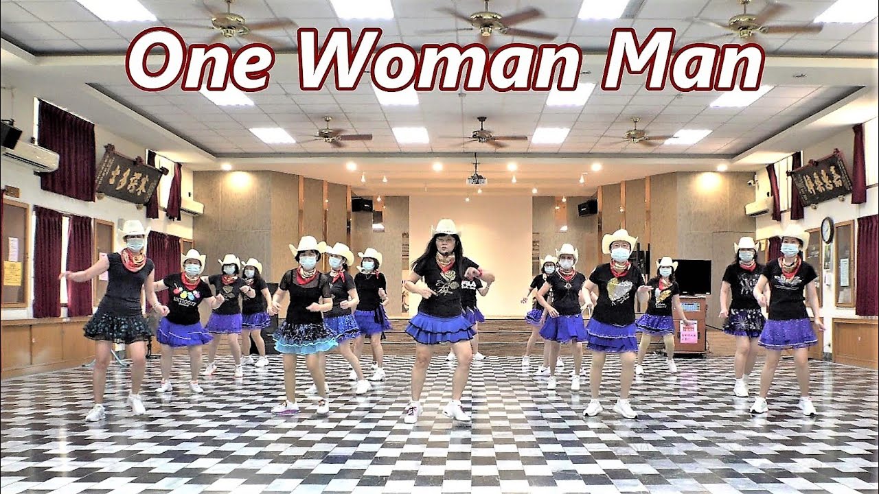 One Woman Man│Line Dance by Glynn Rodgers│Demo & Walk Through║從一而終│排舞 ...