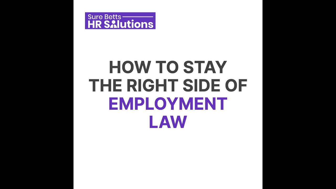 Why you need HR in your business - Reason 4 - Legal Compliance