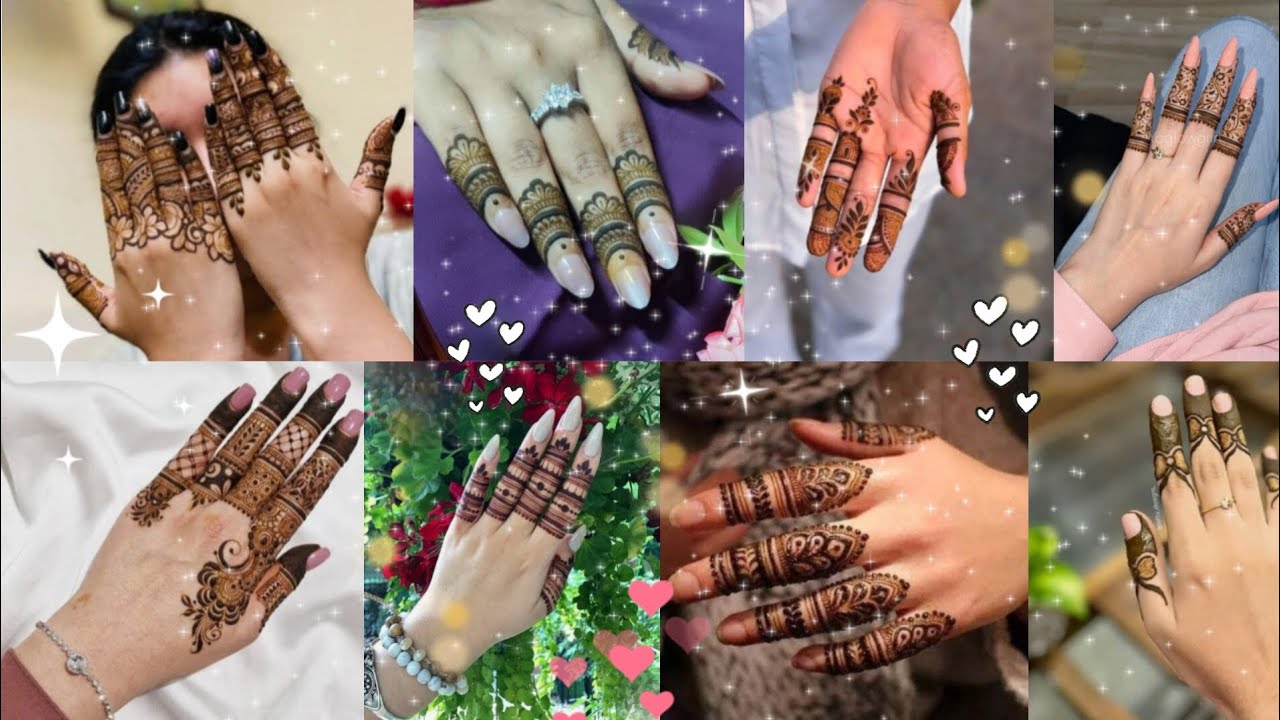 💞Asthetic 💝 fingers 🤞 mehandi design 🌺🥰🌼🌼🌼💞 