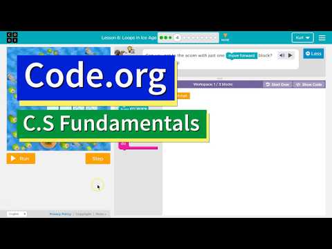 Loops in Ice Age Lesson 7.4 Course D Code.org Tutorial with Answers