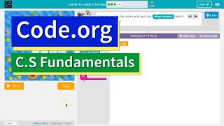 Loops in Ice Age Lesson 7.4 Course D Code.org Tutorial with Answers