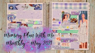 Ad ✿ Memory Plan With Me ✿ Functional Flexi Planner ✿ Tilly Journals ✿ Plannerface ✿ May 2021