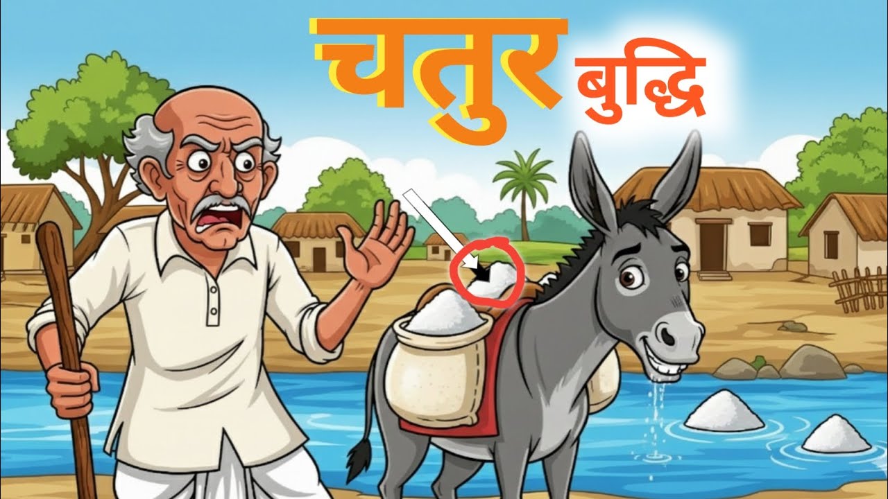 आलसी गधा और समझदार व्यापारी | Hindi Moral Story | Inspirational Story