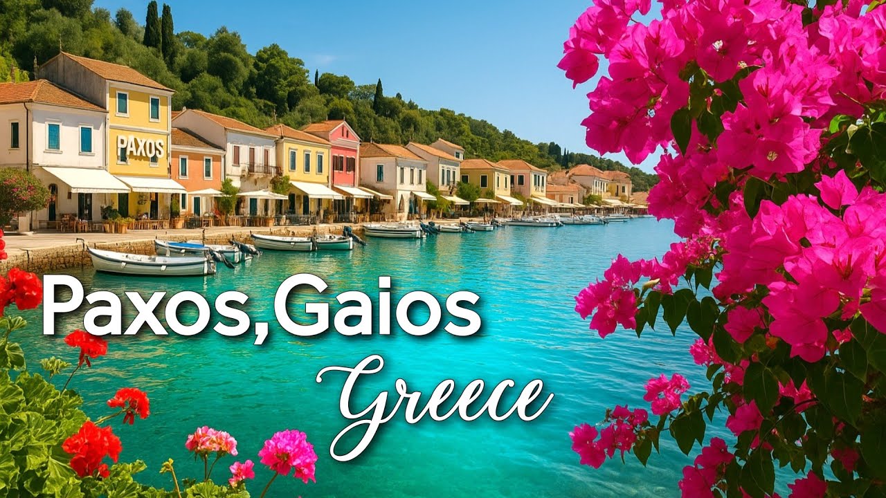 Greece 🇬🇷 Paxos Island, Gaios – Filming Location of Netflix’s Maestro in Blue 4K Walk +Aerial Views