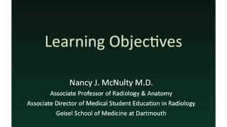 Using Learning objectives for teaching