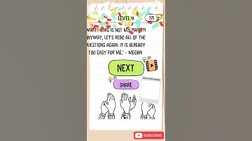 Brain Test 2 Crazy High School Level 9 Walkthrough