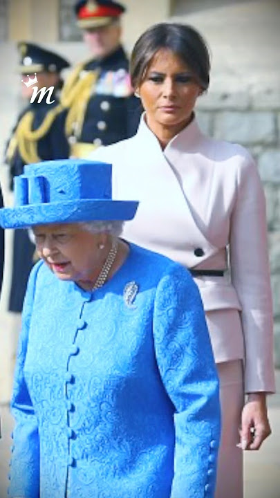 President Donald Trump and wife Melania, Queen Elizabeth meet at Windsor Castle, 2018