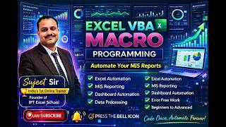 10 VBA Macros That Save Hours of Work #IPTExcelSchool