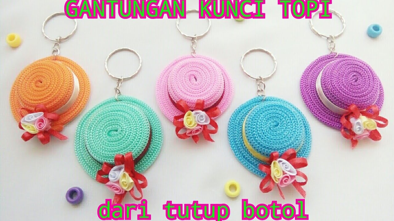 GANTUNGAN KUNCI TOPI DARI TALI KUR TUTORIAL GANCI TOPI 