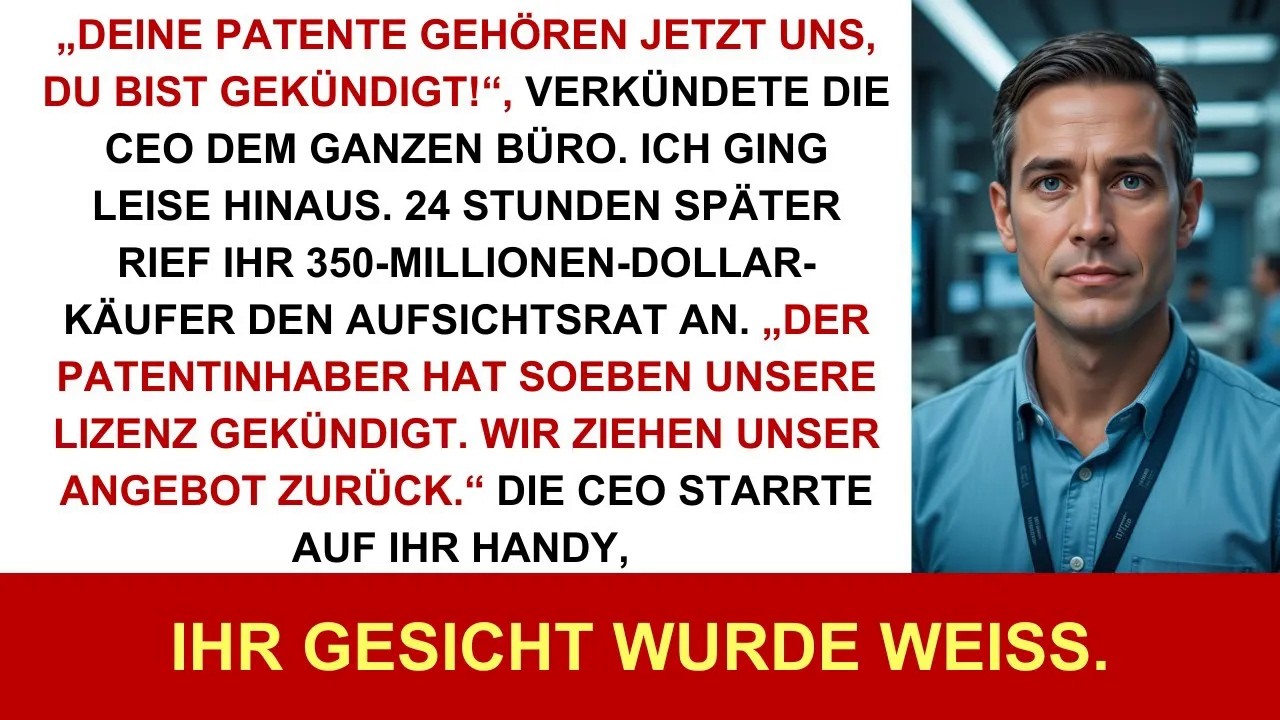 Die CEO sagte： „Du bist gefeuert!“ – ich zerstörte ihren 350 Millionen Dollar Deal