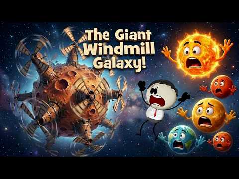 The Giant Windmill Galaxy! | #aumsum #kids #science