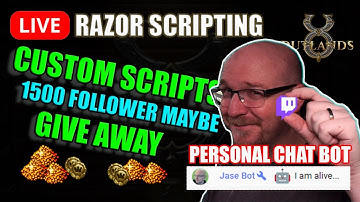1499 Follower Special, Custom Chat Bot, Razor Hotkey Tips and tricks! UO Outlands Razor Scripts LIVE