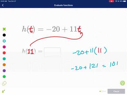 Khan Academy Tutorial: evaluate functions