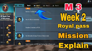 CIS2 Month 3 Royal pass mission week 2 Explained || Royal pass mission explain season 3