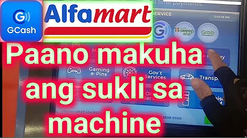 How to claim change in gcash machine of alfamart || Paano makuha ang sukli sa gcash machine#cashout